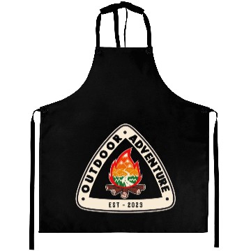 Discover Outdoor Adventure Camper Camping Campfire Tent Aprons
