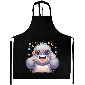 Discover Gorilla With Sunglasses Aprons