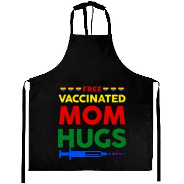 Discover Gay Pride Lesbian Free Vaccinated Mom Hugs Lgbt Aprons
