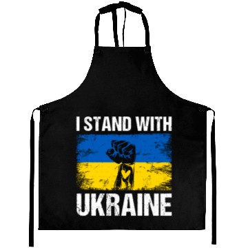 Discover Ukrainian Flag I Stand With Ukraine Aprons