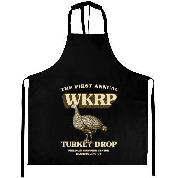 Discover WKRP Turkey Drop Aprons