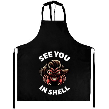 Discover Sea Creature Seafood Shells Hermit Crab Lover Aprons