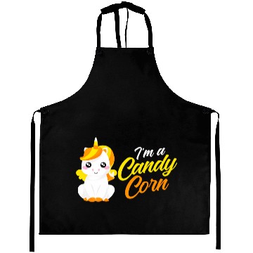 Discover Unicorn Candy Corn Candycorn Halloween Aprons