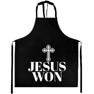 Discover Religious Jesus Won Christian Jesus Holy Cross Aprons