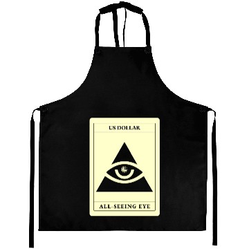Discover Us Dollar All Seeing Eye Aprons