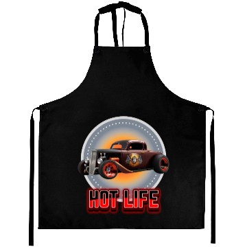 Discover Hot Life Hot Rod Car Aprons