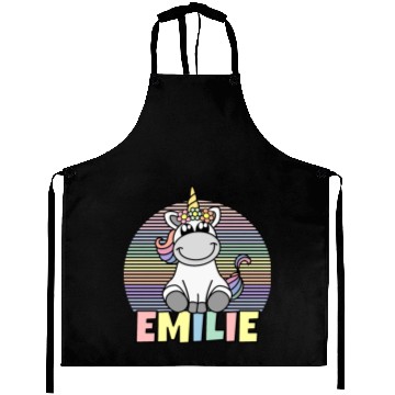 Discover Emilie Name Unicorn Aprons