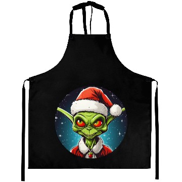 Discover Alien Christmas Aprons
