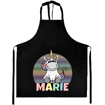 Discover Marie Name Unicorn Aprons