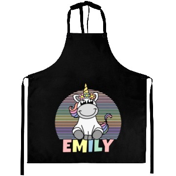 Discover Emily Name Unicorn Aprons
