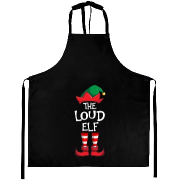 Discover Loud Elf Matching Family Christmas Aprons