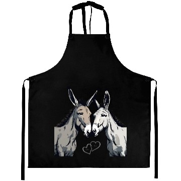 Discover Donkey Couple - You & I Aprons