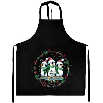 Discover Christmas penguins Aprons