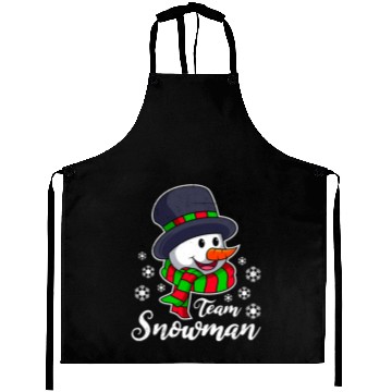 Discover Snowman Team Snowman Winter Time Snow Aprons