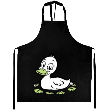 Discover Cute duck swimming in a swamp Aprons