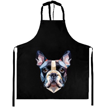 Discover French bulldog, polygon dog,polygon art Aprons