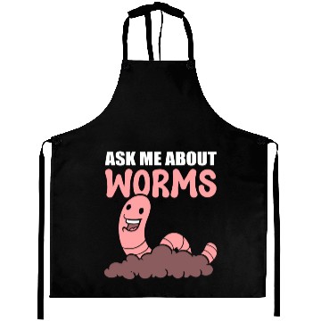 Discover Ask Me About Worms Worm Farmer Aprons