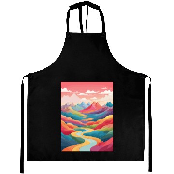 Discover A long winding path through the mountains Aprons