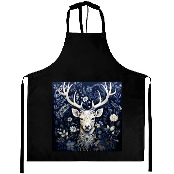 Discover Enchanted Forest Deer Winter Bloom Aprons