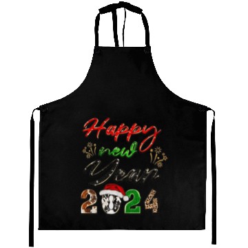 Discover Happy New year 2024 Aprons