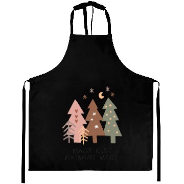 Discover Winter Kisses And Snowflake Wishes Aprons