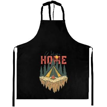 Discover Welcome Home Camping Aprons