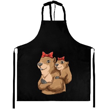 Discover Groundhog Marmot Mom for a Marmot lover groundhog Aprons