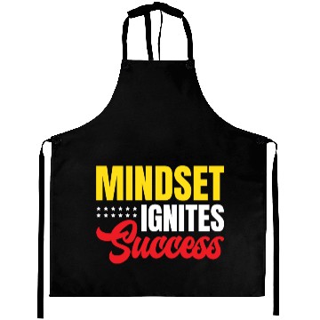 Discover Mindset Ignites Success Motivated Inspiring Quotes Aprons