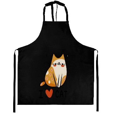 Discover I love cat Aprons