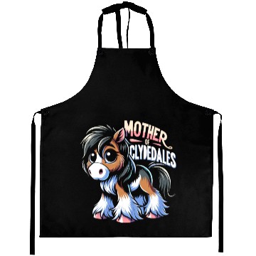 Discover Draught Horse Lover Giant Horse Breed Clydesdale Aprons