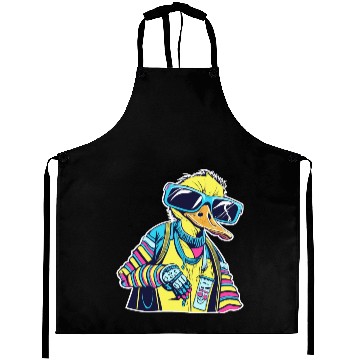 Discover Punk Duck Duckling Punk Rocker Aprons