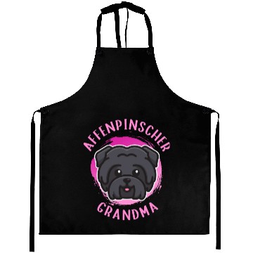 Discover Affenpinscher Grandma Monkey Terrier Dog Aprons