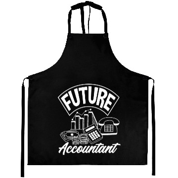 Discover Future Accountant Funny Accountant Gift Aprons