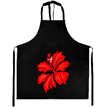Discover Hibiscus Flower Vector Two Colors Aprons