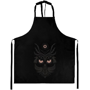 Discover Owl T Tattoo Style Design Vector 2 Colors Aprons