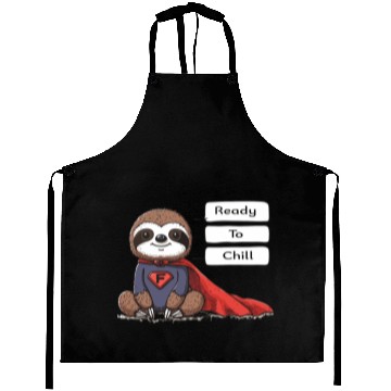 Discover Sloth Superhero Sloths Chill Out Superpower Aprons