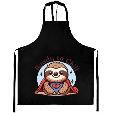Discover Sloth Superhero Sloths Chill Out Superpower Aprons