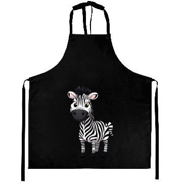 Discover Zebra Comic Aprons
