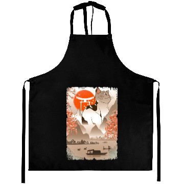 Discover 001867 Japanese Cat Mountain Fisher Lake Aprons
