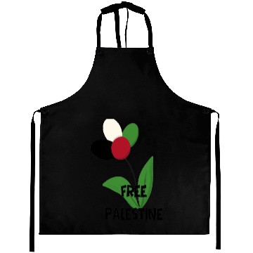 Discover Free Palestine,Flag-colored rose ,watermelon color Aprons