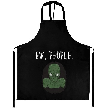 Discover Ew People Scary Alien Shape Aprons