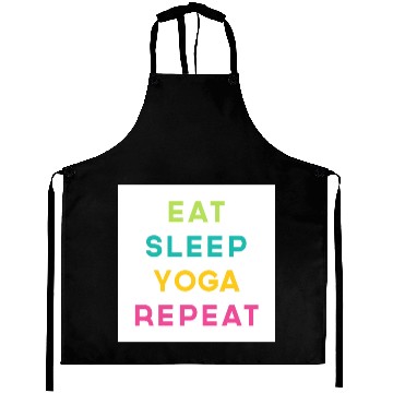 Discover Eat Sleep Yoga Repeat Meditation Exercise Quote Aprons