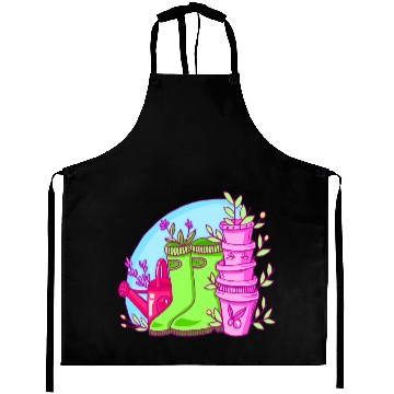 Discover The Secret Garden Neon Aprons