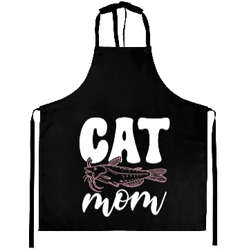 Discover Cat Mom Catfish Catfishing Angler Noodler Aprons
