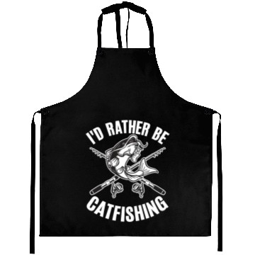 Discover Id Rather Be Catfishing Catfish Angler Noodler Aprons