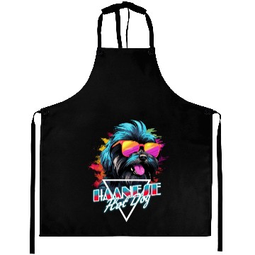 Discover Retro Wave Havanese Hot Dog Aprons