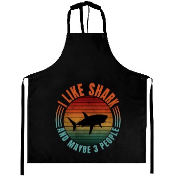 Discover I LIKE SHARK AND MAYBE 3 PEOPLE Aprons