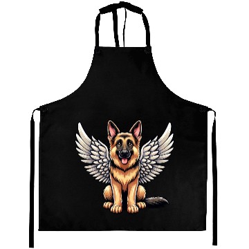 Discover German Shepherd Angel - Guardian with Wings Aprons