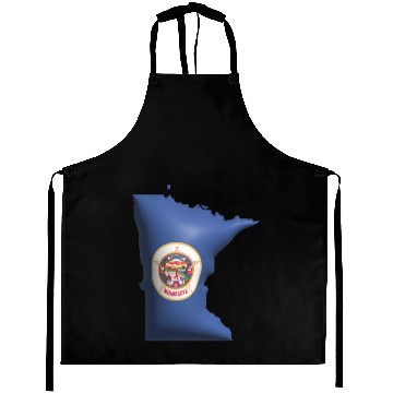 Discover Minnesota - 3D Flag Map Aprons