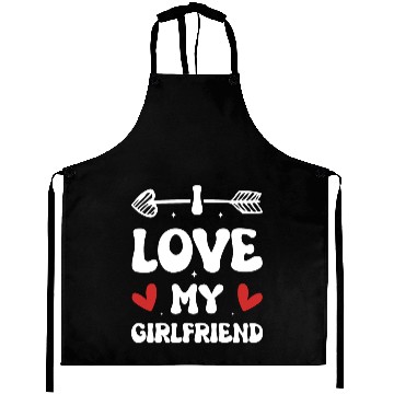 Discover I love my Girlfriend Aprons